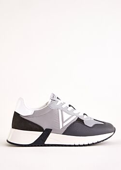 Antracite Suede and nylon running sneakers | Buy online | Gaudí Gaudì Fashion