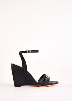 Black Black faux-leather sandals Gaudì Fashion