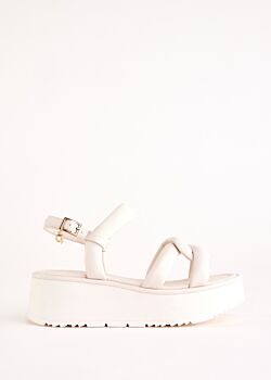 Sandales blanches en matière synthétique| Acheter en ligne Gaudì Fashion