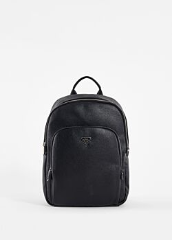 Black Black faux-leather backpack Gaudì Fashion