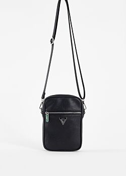 Black Black faux-leather crossbody bag Gaudì Fashion
