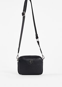 Black Black faux-leather crossbody bag Gaudì Fashion