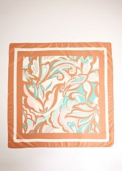 Nude Women's foulard with floral print Gaudì Fashion