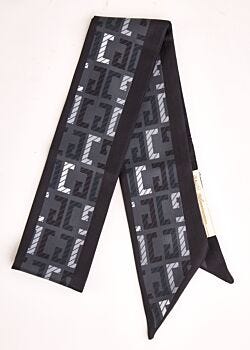 Foulard nero donna con logo Gaudì Fashion
