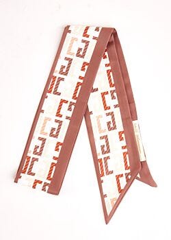 Foulard beige donna con logo Gaudì Fashion