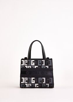 Borsa top handle nera con logo Gaudì Fashion