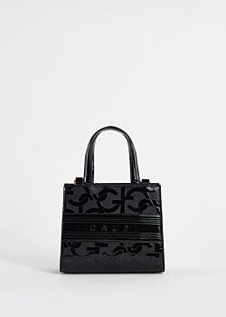 Borsa top handle nera con logo Gaudì Fashion