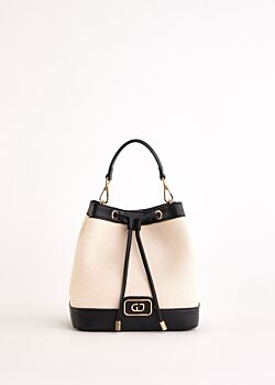 Borsa a secchiello bianca Gaudì Fashion