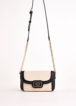 Borsa crossbody bianca e nera Gaudì Fashion