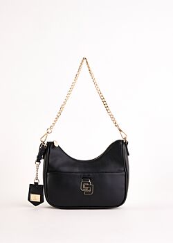 Borsa hobo nera in similpelle Gaudì Fashion