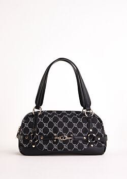 Borsa top handle nera jacquard Gaudì Fashion