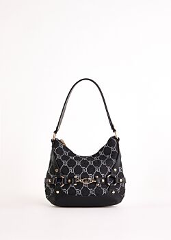 Borsa hobo nera jacquard Gaudì Fashion
