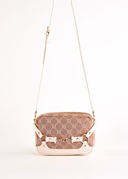 Borsa crossbody beige jacquard Gaudì Fashion