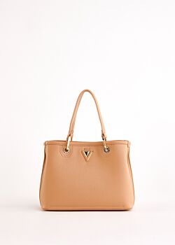 Beige faux-leather top handle bag Gaudì Fashion