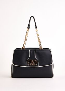 Cabas noir en matière synthétique Gaudì Fashion