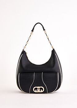 Borsa hobo nera in similpelle Gaudì Fashion