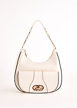 Borsa hobo bianca in similpelle Gaudì Fashion