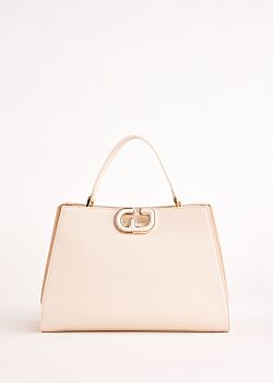 Borsa top handle bianca in similpelle Gaudì Fashion