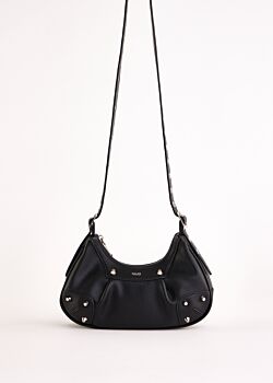 Sac à bandoulière noir avec clous Gaudì Fashion