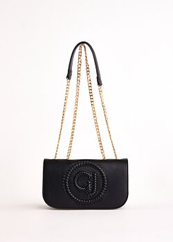 Sac à bandoulière noir en matière synthétique Gaudì Fashion