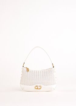 Borsa a spalla bianca con tracolla Gaudì Fashion