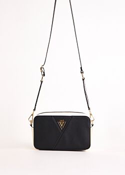 Black Leather crossbody bag Gaudì Fashion