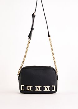 Black faux-leather crossbody bag Gaudì Fashion