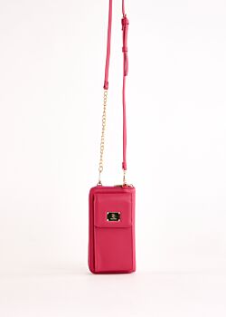 Fuchsia faux-leather phone holder Gaudì Fashion