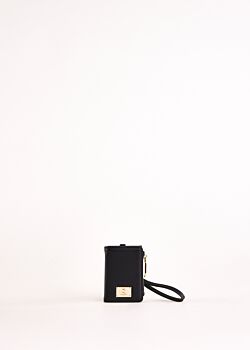 Black faux-leather card holder Gaudì Fashion
