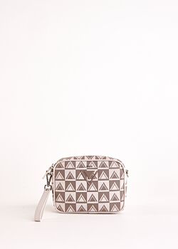 Cream Crossbody bag with logo Gaudì Fashion
