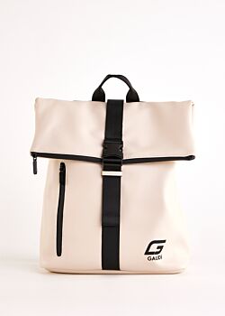Cream White faux-leather backpack Gaudì Fashion