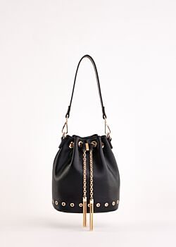 Borsa a secchiello nera Gaudì Fashion