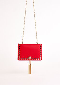 Red faux-leather crossbody bag Gaudì Fashion