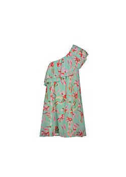 One-shoulder dress with floral print Gaudì Fashion