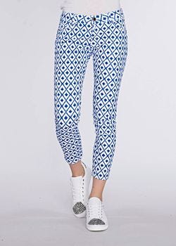 Pantalon en coton avec imprim&eacute; graphique Gaudì Jeans