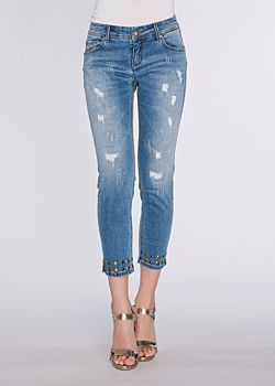 Jeans capri con borchie Gaudì Jeans