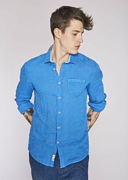 Chemise en lin avec poche de poitrine Gaudì Jeans