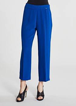 Cropped trousers in fluid fabric Gaudì Fashion