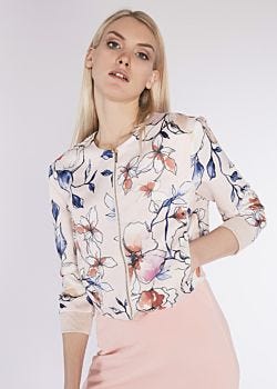 Veste courte en tissu fleuri Gaudì Fashion