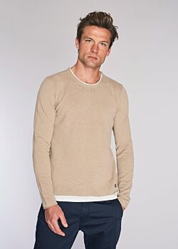 Pull en coton avec d&eacute;tails en jersey Gaudì Fashion