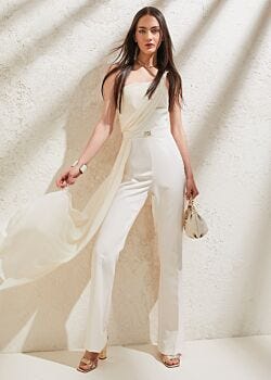 Women's white jumpsuit Gaudì Fashion