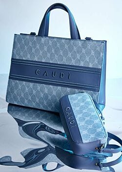 Denim Denim crossbody bag with logo Gaudì Fashion