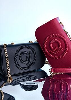 Sac à bandoulière rouge en matière synthétique Gaudì Fashion