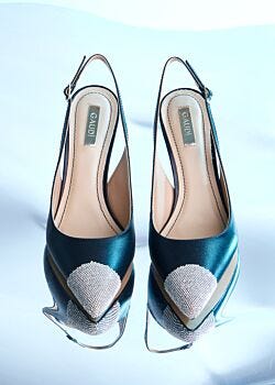 Black slingbacks in nappa leather Gaudì Fashion