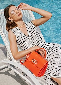 Borsa business rossa con tracolla Gaudì Fashion