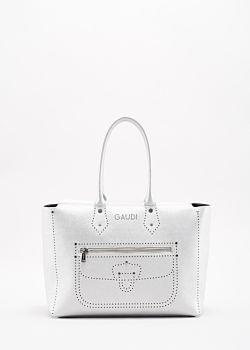 Top handle bag with laser decorations Gaudì Fashion
